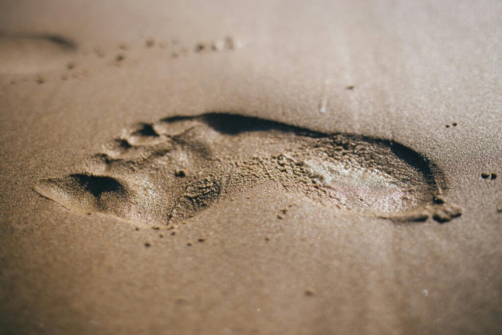 Sandy footprint